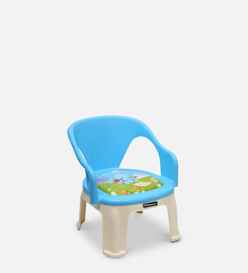 Pups Plastic Kids Seating in Blue Colour