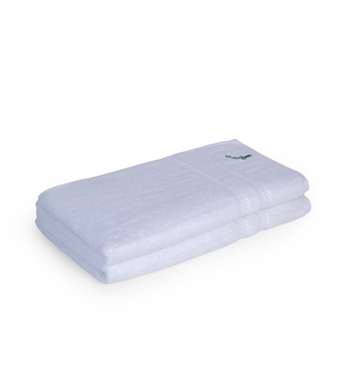 Pure Snow Bamboo and Cotton Solid 600 GSM Hand Towels (2 Pc)