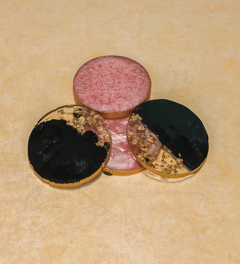 Purple Acacia Wood (Set of 4) Resin Coasters