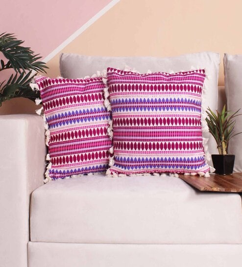 Buy Ivy Cushion Cover Online Traditional Print Cushion Covers