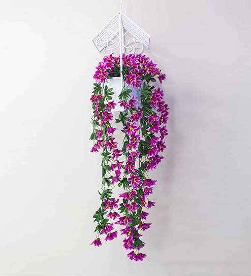 Purple Polyester Stunning Creeper Artificial Flowers
