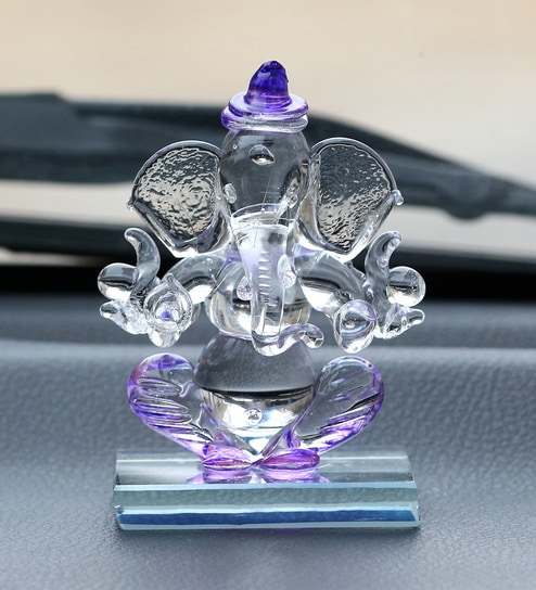 Purple Polyresin Ganesha Showpiece Idol By eCraftIndia