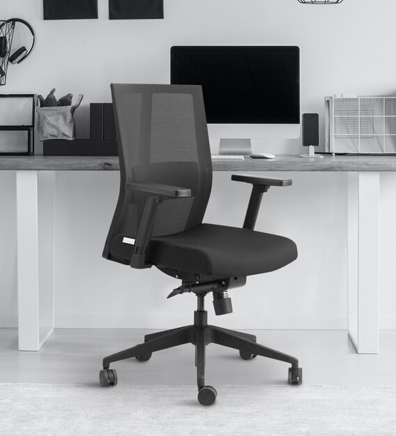 Buy Pulse Aero Ergonomic Chair in Black Colour by Godrej Interio Online ...