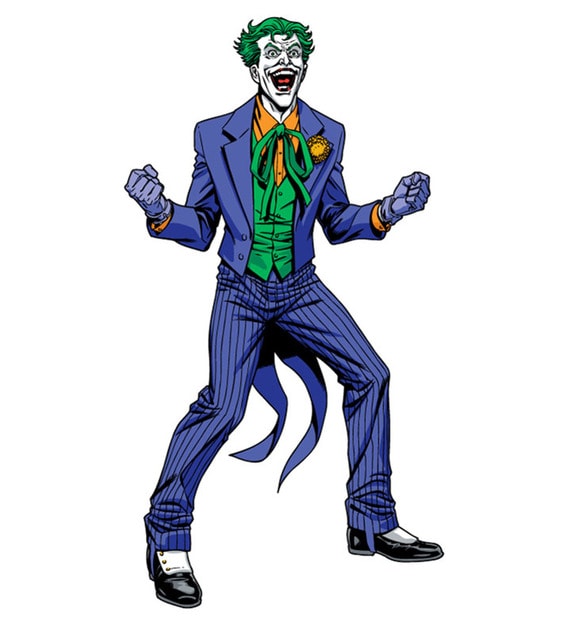 Buy Purple Vinyl DC Comics Joker Matte Finish Wall Sticker by Spinn ...