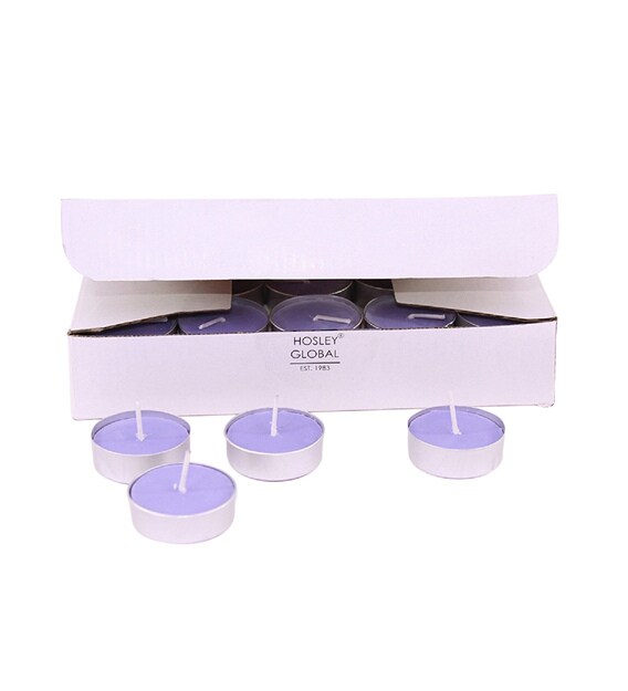 Buy Lavender Fields Aroma Set of 60 Scented Candles by Hosley Online