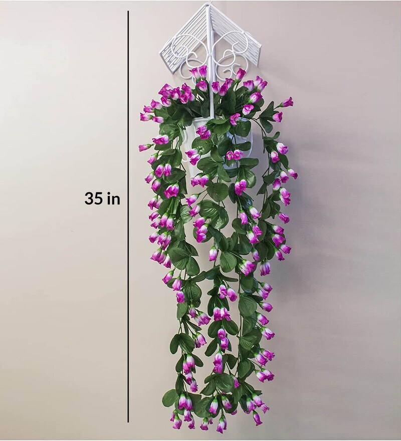 Buy Purple Polyester Artificial Creeper Without Pot by Pollination