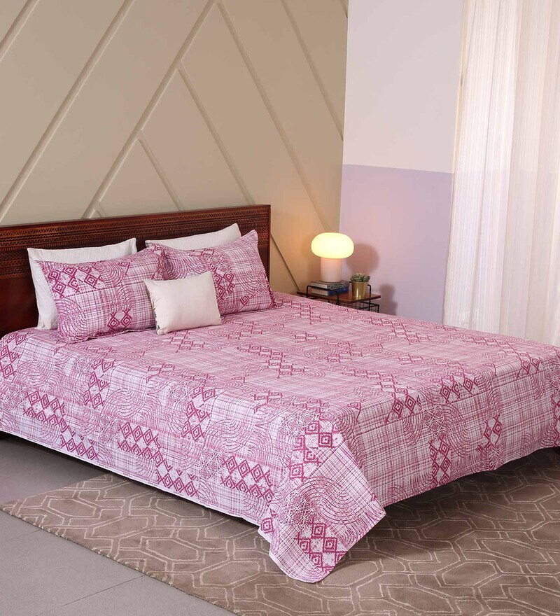 Buy Purple Traditional 120 TC Cotton 