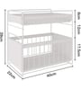 White Carbon Steel Storage Rack with Drawer