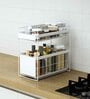 White Carbon Steel Storage Rack with Drawer