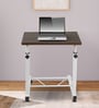 By Ettorez Puma Portable Table In Brown Colour