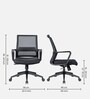 Punch Breathable Mesh Ergonomic Chair in Black Colour