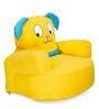 Puppy Shaped Bean Bag with Beans in Yellow Colour