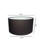 Pure Black Drum Lampshade