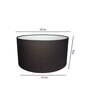 Pure Black Drum Lampshade