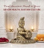 Golden Pure Brass Bal Krishna Idol