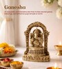 Golden Pure Brass Ganesh Ji Idol