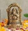 Golden Pure Brass Ganesh Ji Idol