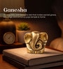 Golden Pure Brass Ganesha Idol