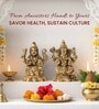 Golden Pure Brass Laxmi Ganesh Idols