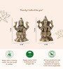 Golden Pure Brass Laxmi Ganesh Idols