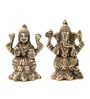 Golden Pure Brass Laxmi Ganesh Idols