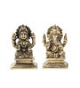 Golden Pure Brass Laxmi Ganesh Idols