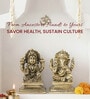 Golden Pure Brass Laxmi Ganesh Idols