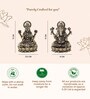 Golden Pure Brass Laxmi Ganesh Idol
