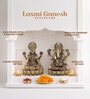 Golden Pure Brass Laxmi Ganesh Idol