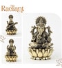 Golden Pure Brass Laxmi Ganesh Saraswati Idols