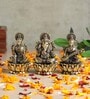 Golden Pure Brass Laxmi Ganesh Saraswati Idols