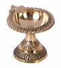 Pure Brass Laxmi Kuber Diya  (Pack Of 2)