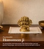 Golden Pure Brass Panchmukhi Hanuman Ji Idol