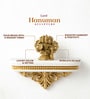 Golden Pure Brass Panchmukhi Hanuman Ji Idol