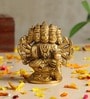 Golden Pure Brass Panchmukhi Hanuman Ji Idol