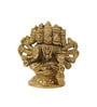 Golden Pure Brass Panchmukhi Hanuman Ji Idol