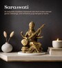Golden Pure Brass Saraswati Maa Idol