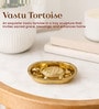 Golden Pure Brass Vastu Tortoise with Brass Plate