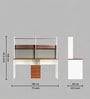 Pure Connor Hutch Desk In Frosty White & Classic Walnut Finish