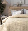 Beige 690 GSM Cotton Double Bed Comforter
