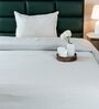 Grey Diamond Pattern Single Bedspread With 1 Pillow Cover