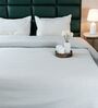 Grey Diamond Pattern Queen sized Bedspread With 2 Pillow Covers