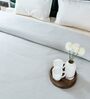 Grey Diamond Pattern Queen sized Bedspread With 2 Pillow Covers