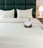 Beige Diamond Pattern Queen sized Bedspread With 2 Pillow Covers