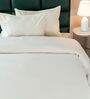 Beige Diamond Pattern Queen sized Bedspread With 2 Pillow Covers