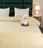 Yellow Diamond Pattern Queen sized Bedspread With 2 Pillow Covers