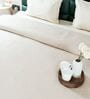Beige Diamond Pattern Queen sized Bedspread With 2 Pillow Covers