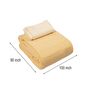 Yellow Diamond Pattern Queen sized Bedspread With 2 Pillow Covers