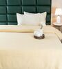 Yellow Diamond Pattern Queen sized Bedspread With 2 Pillow Covers