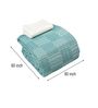 Green Bedspread Huck Lace Pattern Single Bedspread With 1 Pillow Cover